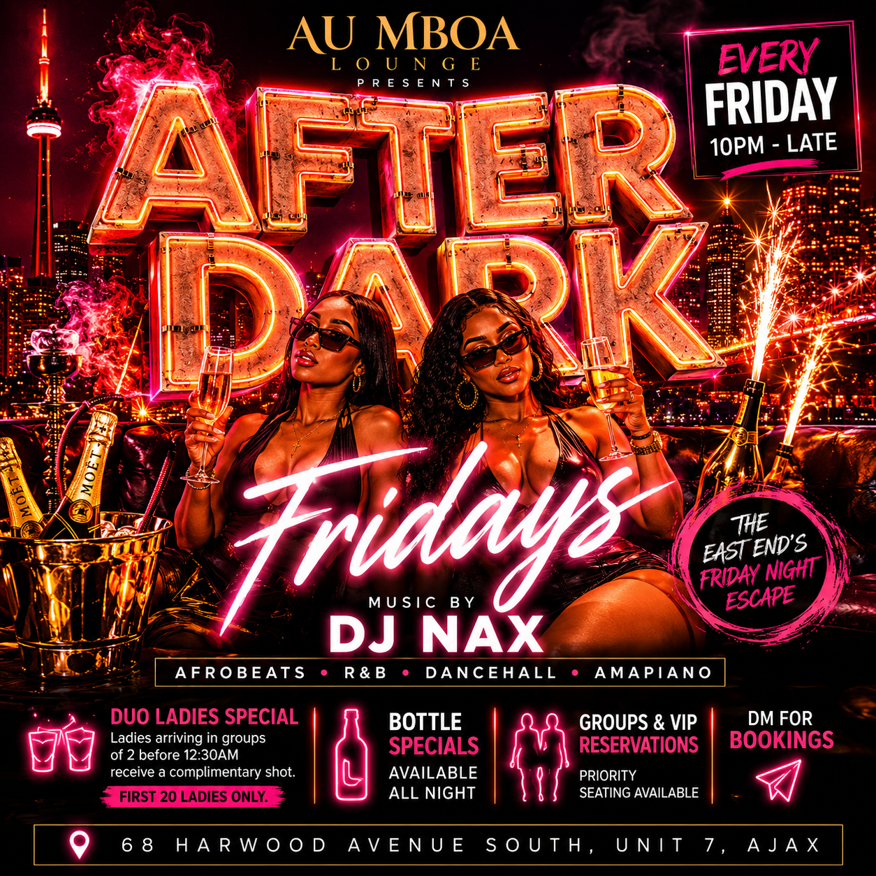 Au Mboa After Dark flyer