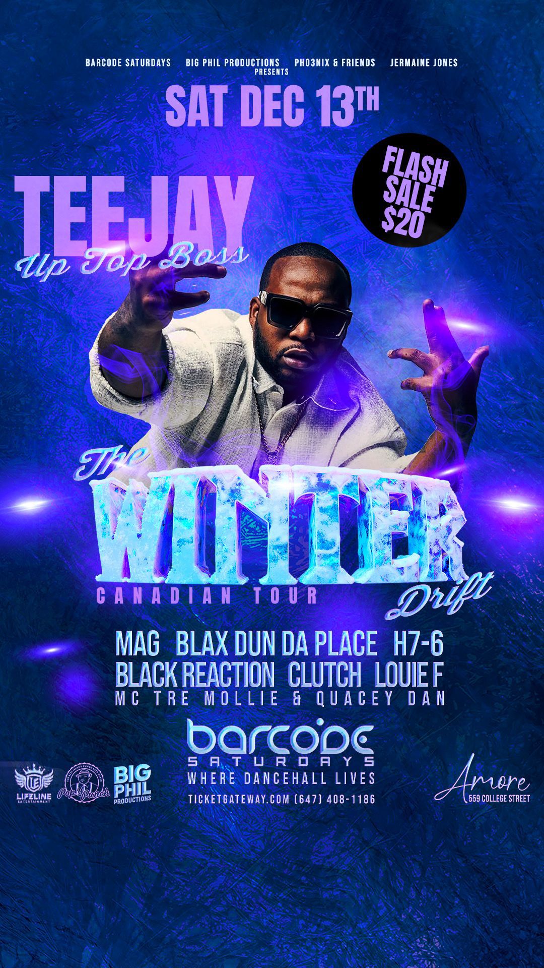 TeeJay Winter Drift Canadian Tour flyer