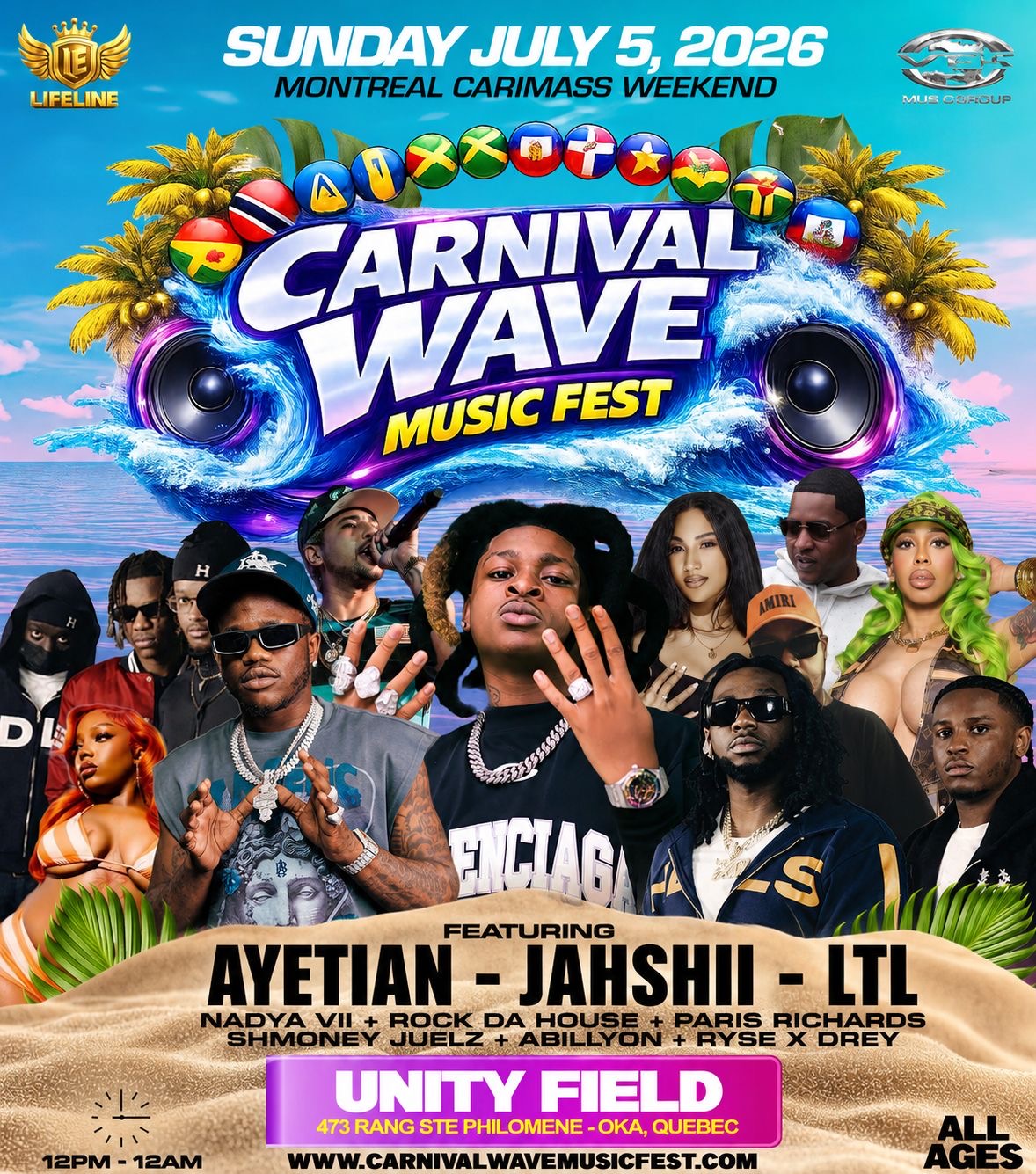 Carnival Wave event flyer