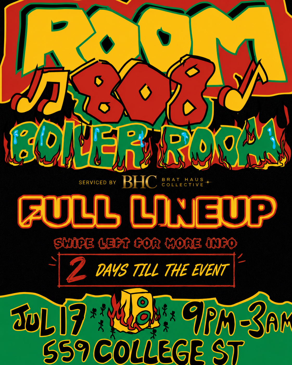 Room 808 Boiler Room — Serviced by Brat Haus Collective flyer