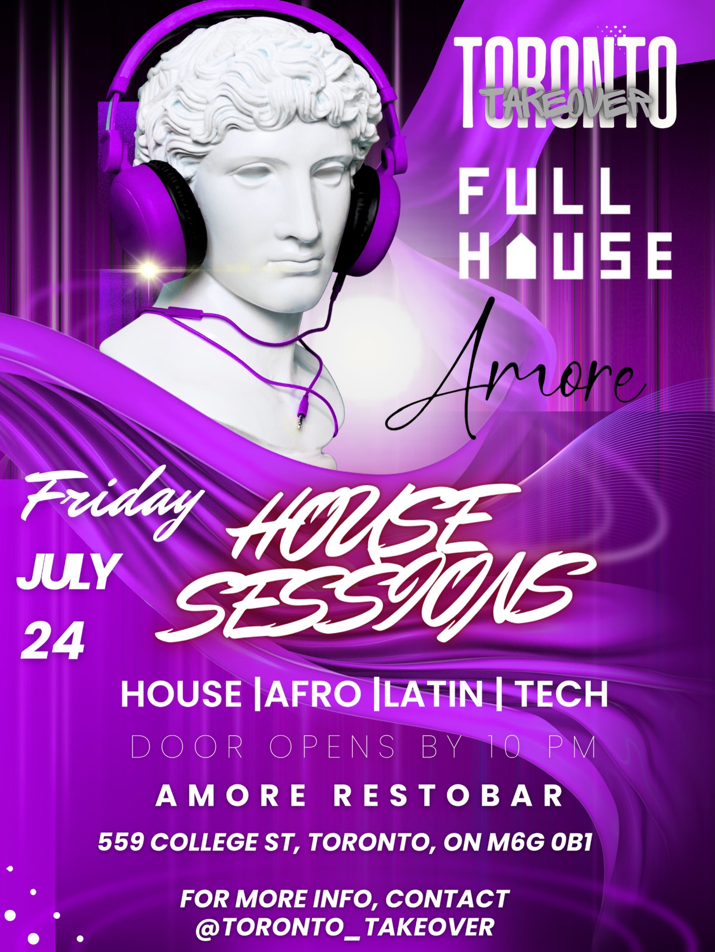 Full House — House Sessions at Amore flyer