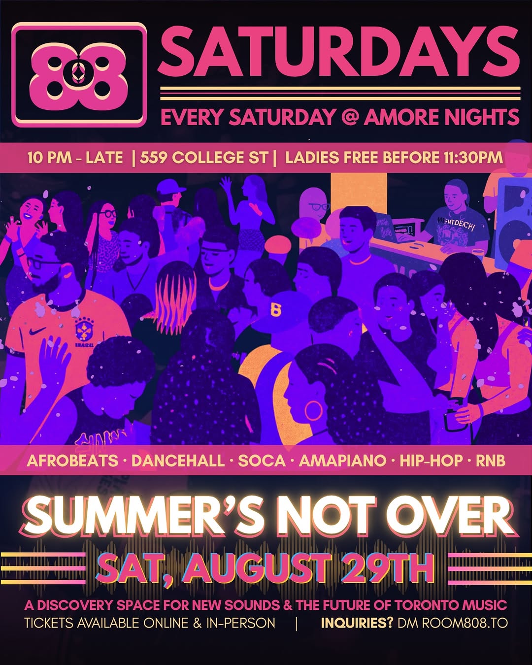 808 Saturdays flyer